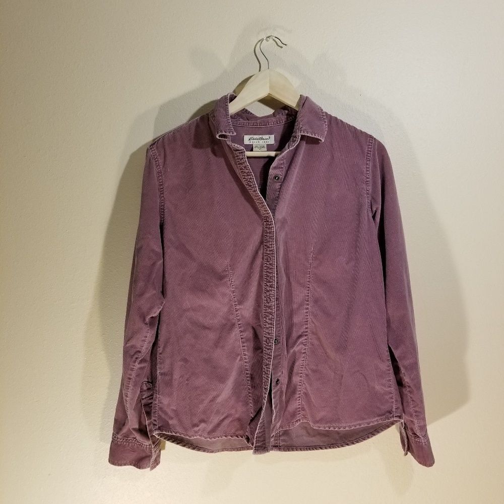 Eddie Bauer full button long sleeve blouse